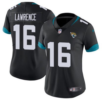 Nike Jacksonville Jaguars #16 Trevor Lawrence Black Team Color Women's Stitched NFL Vapor Untouchable Limited Jersey
