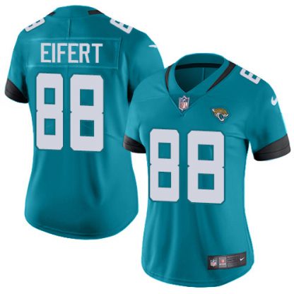 Nike Jacksonville Jaguars #88 Tyler Eifert Teal Green Alternate Women's Stitched NFL Vapor Untouchable Limited Jersey