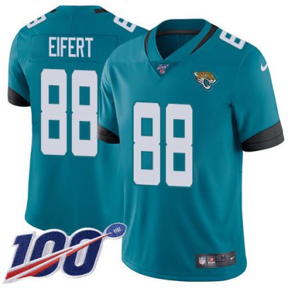 Nike Jacksonville Jaguars #88 Tyler Eifert Teal Green Alternate Men's Stitched NFL 100th Season Vapor Untouchable Limited Jersey