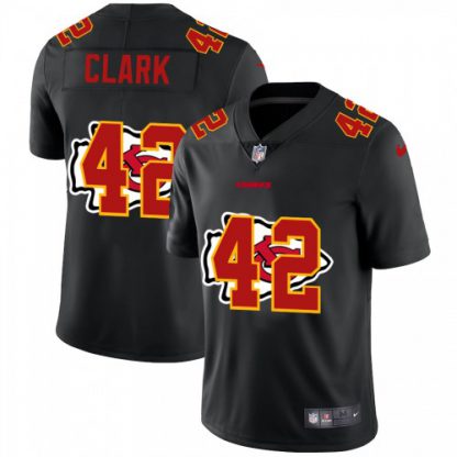 Kansas City Kansas City Chiefs #42 Anthony Sherman Men's Nike Team Logo Dual Overlap Limited NFL Jersey Black
