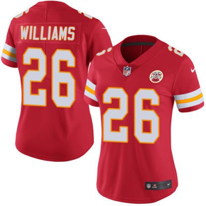 Nike Kansas City Chiefs #26 Damien Williams Red Team Color Women's Stitched NFL Vapor Untouchable Limited Jersey