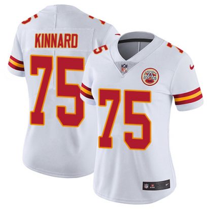 Nike Kansas City Chiefs #75 Darian Kinnard White Women's Stitched NFL Vapor Untouchable Limited Jersey