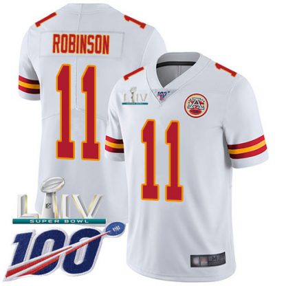 Nike Kansas City Chiefs #11 Demarcus Robinson White Super Bowl LIV 2020 Youth Stitched NFL Vapor Untouchable Limited Jersey
