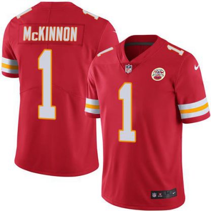 Nike Kansas City Chiefs #1 Jerick McKinnon Red Team Color Youth Stitched NFL Vapor Untouchable Limited Jersey