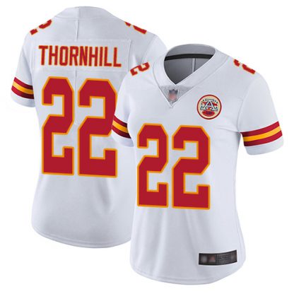 Nike Kansas City Chiefs #22 Juan Thornhill White Women's Stitched NFL Vapor Untouchable Limited Jersey