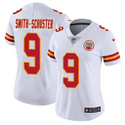 Nike Kansas City Chiefs #9 JuJu Smith-Schuster White Women's Stitched NFL Vapor Untouchable Limited Jersey