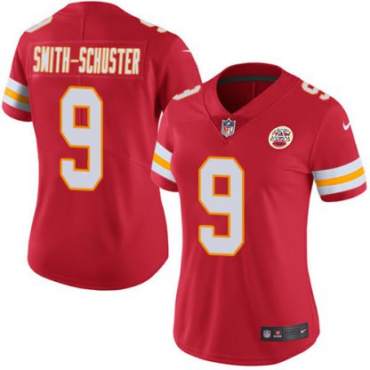 Nike Kansas City Chiefs #9 JuJu Smith-Schuster Red Team Color Women's Stitched NFL Vapor Untouchable Limited Jersey