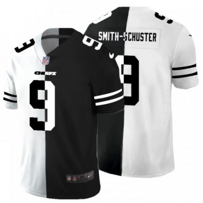 Kansas City Kansas City Chiefs #9 JuJu Smith-Schuster Men's Black V White Peace Split Nike Vapor Untouchable Limited NFL Jersey