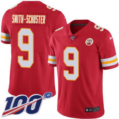 Nike Kansas City Chiefs #9 JuJu Smith-Schuster Red Team Color Men's Stitched NFL 100th Season Vapor Limited Jersey