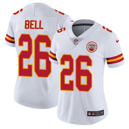 Nike Kansas City Chiefs #26 Le'Veon Bell White Women's Stitched NFL Vapor Untouchable Limited Jersey