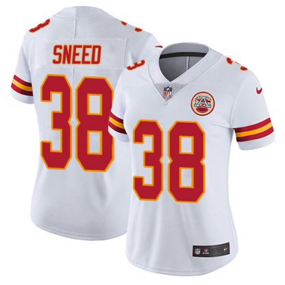 Nike Kansas City Chiefs #38 L'Jarius Sneed White Women's Stitched NFL Vapor Untouchable Limited Jersey