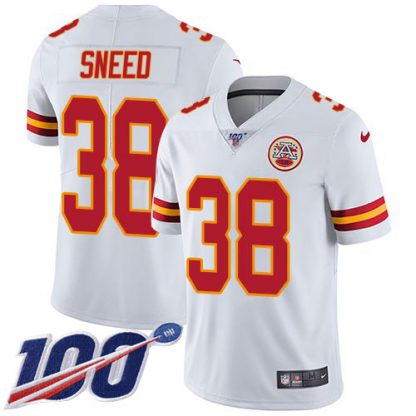Nike Kansas City Chiefs #38 L'Jarius Sneed White Men's Stitched NFL 100th Season Vapor Limited Jersey