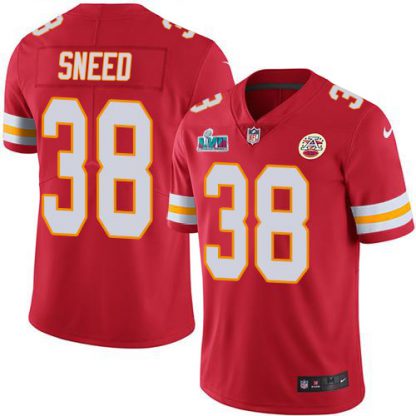Nike Kansas City Chiefs #38 L'Jarius Sneed Red Team Color Super Bowl LVII Patch Men's Stitched NFL Vapor Untouchable Limited Jersey