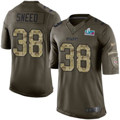 Nike Kansas City Chiefs #38 L'Jarius Sneed Green Super Bowl LVII Patch Men's Stitched NFL Limited 2015 Salute to Service Jersey