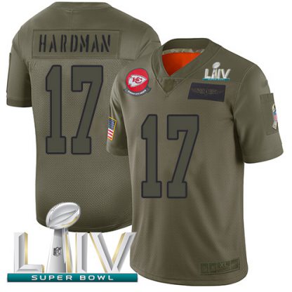 Nike Kansas City Chiefs #17 Mecole Hardman Camo Super Bowl LIV 2020 Youth Stitched NFL Limited 2019 Salute To Service Jersey