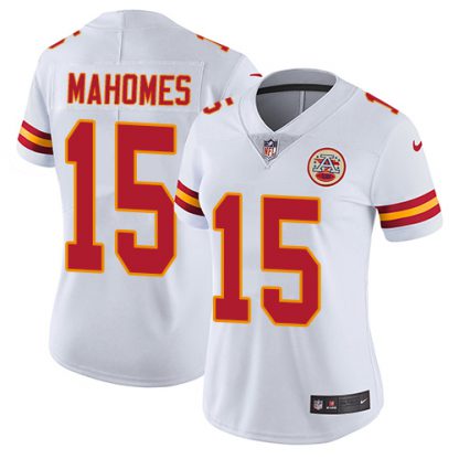 Nike Kansas City Chiefs #15 Patrick Mahomes White Women's Stitched NFL Vapor Untouchable Limited Jersey