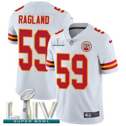 Nike Kansas City Chiefs #59 Reggie Ragland White Super Bowl LIV 2020 Men's Stitched NFL Vapor Untouchable Limited Jersey