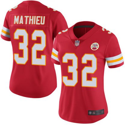 Nike Kansas City Chiefs #32 Tyrann Mathieu Red Team Color Women's Stitched NFL Vapor Untouchable Limited Jersey