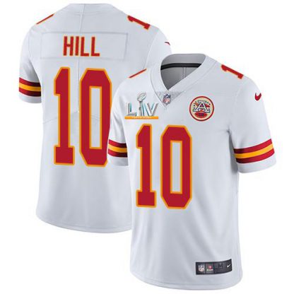 Nike Kansas City Chiefs #10 Tyreek Hill White Men's Super Bowl LV Bound Stitched NFL Vapor Untouchable Limited Jersey