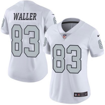 Nike Las Vegas Raiders #83 Darren Waller White Women's Stitched NFL Limited Rush Jersey