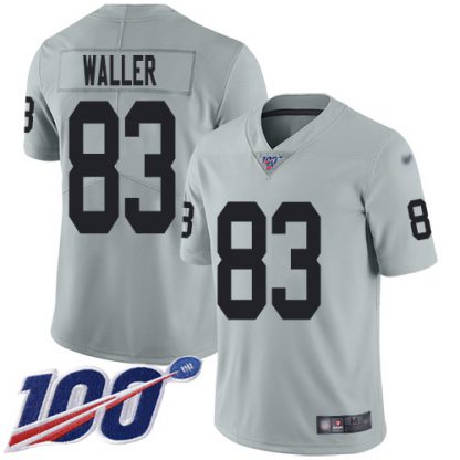 Nike Las Vegas Raiders #83 Darren Waller Silver Youth Stitched NFL Limited Inverted Legend 100th Season Jersey