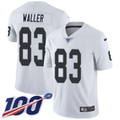 Nike Las Vegas Raiders #83 Darren Waller White Youth Stitched NFL 100th Season Vapor Limited Jersey