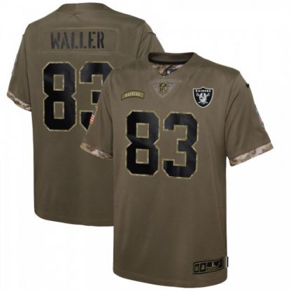 Las Vegas Las Vegas Raiders #83 Darren Waller Nike Youth 2022 Salute To Service Limited Jersey - Olive