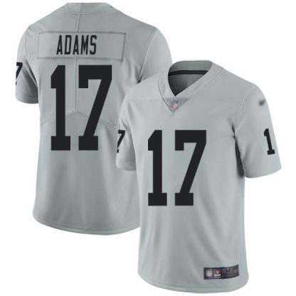 Nike Las Vegas Raiders #17 Davante Adams Silver Men's Stitched NFL Limited Inverted Legend Jersey