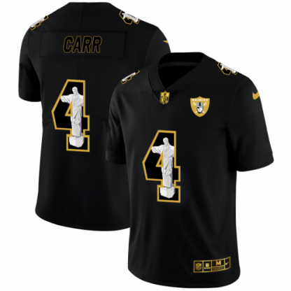 Las Vegas Las Vegas Raiders #4 Derek Carr Nike Carbon Black Vapor Cristo Redentor Limited NFL Jersey