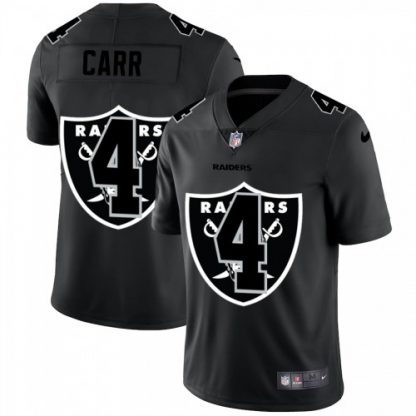 Las Vegas Las Vegas Raiders #4 Derek Carr Men's Nike Team Logo Dual Overlap Limited NFL Jersey Black
