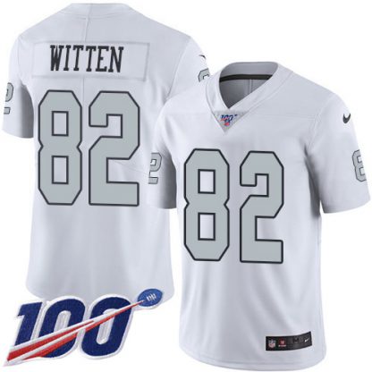Nike Las Vegas Raiders #82 Jason Witten White Youth Stitched NFL Limited Rush 100th Season Jersey