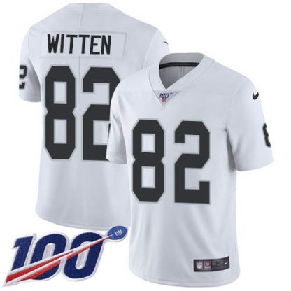 Nike Las Vegas Raiders #82 Jason Witten White Youth Stitched NFL 100th Season Vapor Untouchable Limited Jersey