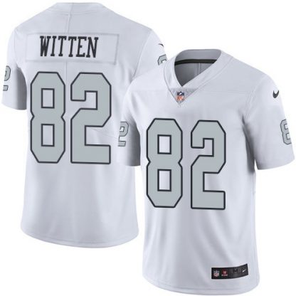 Nike Las Vegas Raiders #82 Jason Witten White Men's Stitched NFL Limited Rush Jersey