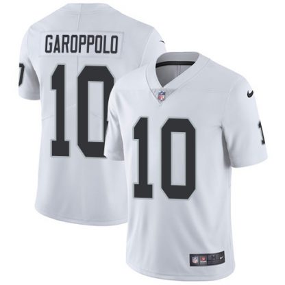 Nike Las Vegas Raiders #10 Jimmy Garoppolo White Men's Stitched NFL Vapor Untouchable Limited Jersey