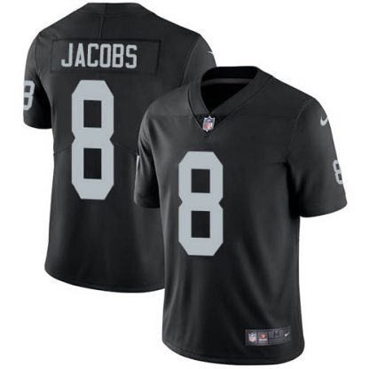Nike Las Vegas Raiders #8 Josh Jacobs Black Team Color Men's Stitched NFL Vapor Untouchable Limited Jersey