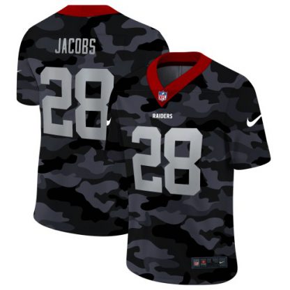Las Vegas Las Vegas Raiders #28 Josh Jacobs Men's Nike 2020 Black CAMO Vapor Untouchable Limited Stitched NFL Jersey