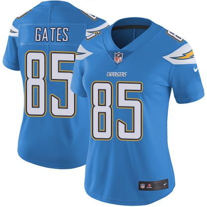 Nike Los Angeles Chargers #85 Antonio Gates Electric Blue Alternate Women's Stitched NFL Vapor Untouchable Limited Jersey