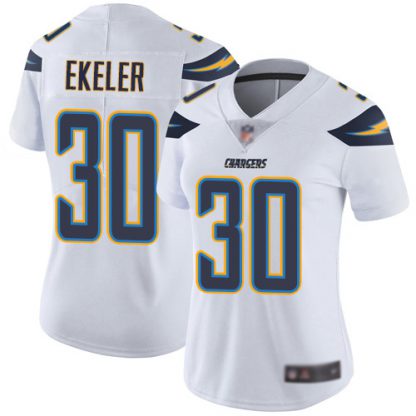 Nike Los Angeles Chargers #30 Austin Ekeler White Women's Stitched NFL Vapor Untouchable Limited Jersey