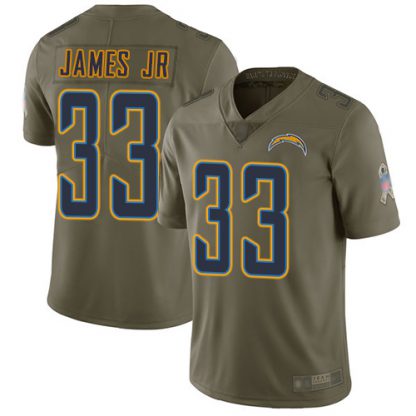 Nike Los Angeles Chargers #33 Derwin James Jr Olive Men's Stitched NFL Limited 2017 Salute To Service Jersey