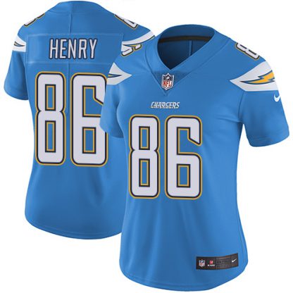 Nike Los Angeles Chargers #86 Hunter Henry Electric Blue Alternate Women's Stitched NFL Vapor Untouchable Limited Jersey