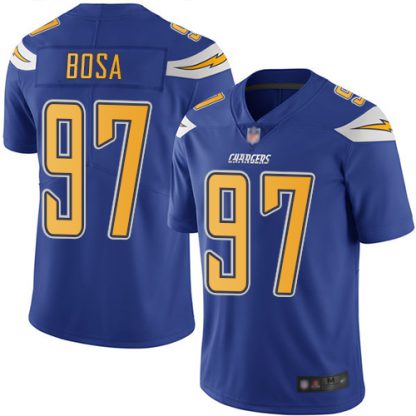 Nike Los Angeles Chargers #97 Joey Bosa Electric Blue Men's Stitched NFL Limited Rush Jersey