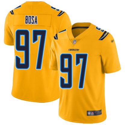 Nike Los Angeles Chargers #97 Joey Bosa Gold Men's Stitched NFL Limited Inverted Legend Jersey