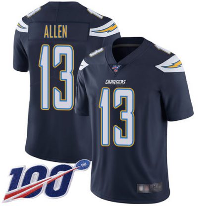 Nike Los Angeles Chargers #13 Keenan Allen Navy Blue Team Color Men's Stitched NFL 100th Season Vapor Limited Jersey