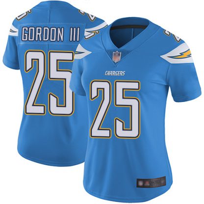 Nike Los Angeles Chargers #25 Melvin Gordon III Electric Blue Alternate Women's Stitched NFL Vapor Untouchable Limited Jersey