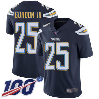 Nike Los Angeles Chargers #25 Melvin Gordon III Navy Blue Team Color Youth Stitched NFL 100th Season Vapor Limited Jersey