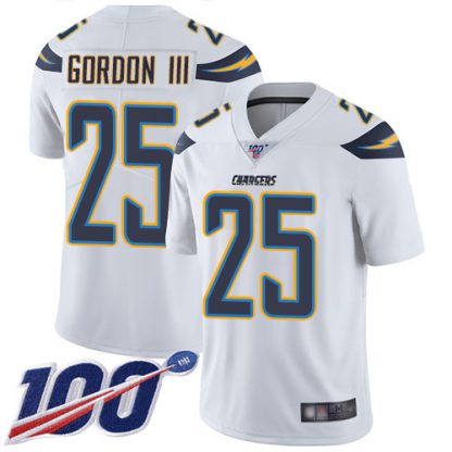 Nike Los Angeles Chargers #25 Melvin Gordon III White Youth Stitched NFL 100th Season Vapor Limited Jersey