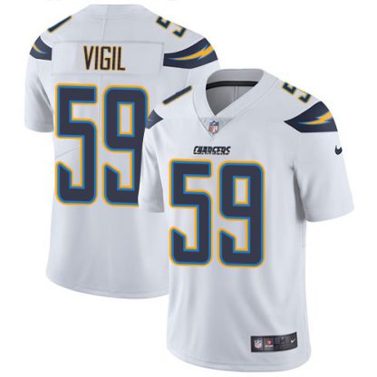 Nike Los Angeles Chargers #59 Nick Vigil White Men's Stitched NFL Vapor Untouchable Limited Jersey