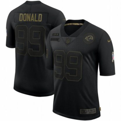 Los Angeles Los Angeles Rams #99 Aaron Donald Nike 2020 Salute To Service Limited Jersey Black