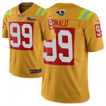Nike Los Angeles Rams #99 Aaron Donald Gold Men's Stitched NFL Limited City Edition Jersey