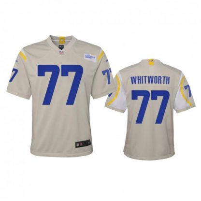 Los Angeles Los Angeles Rams #77 Andrew Whitworth Youth Nike Game NFL Jersey - Bone